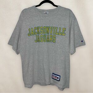 Vintage Champion Pro Line Jacksonville Jaguars T-Shirt 1996 Gray Tee Size Large